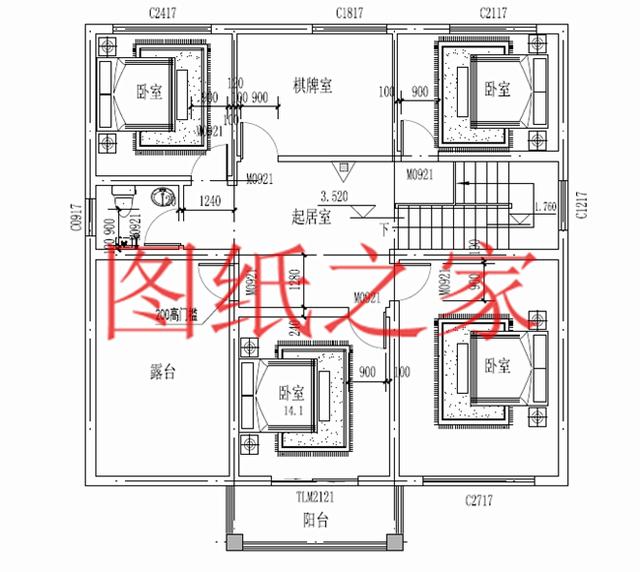 130平12X11米三層別墅，主體造價才40萬，這下里子面子全有了！