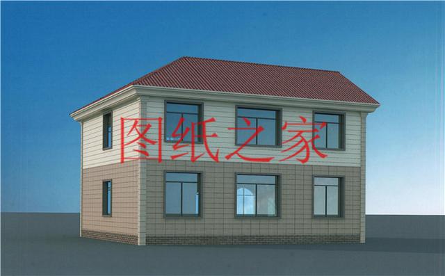 130平12X11米三層別墅，主體造價才40萬，這下里子面子全有了！