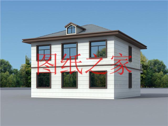 130平12X11米三層別墅，主體造價才40萬，這下里子面子全有了！