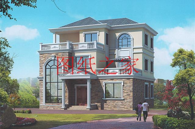 11X11米經(jīng)典大氣農(nóng)村三層別墅，方正戶(hù)型大家都喜歡！