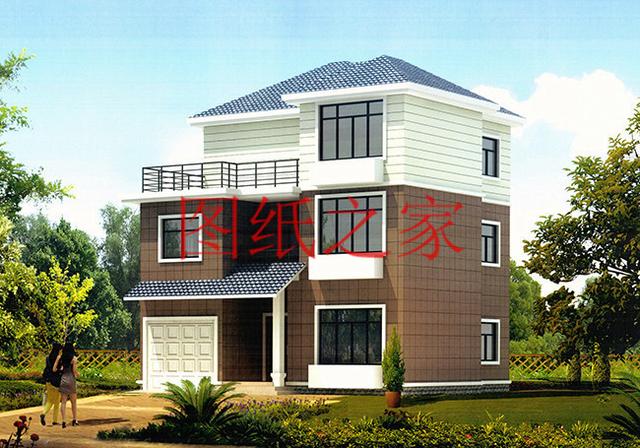 11X11米經(jīng)典大氣農(nóng)村三層別墅，方正戶(hù)型大家都喜歡！