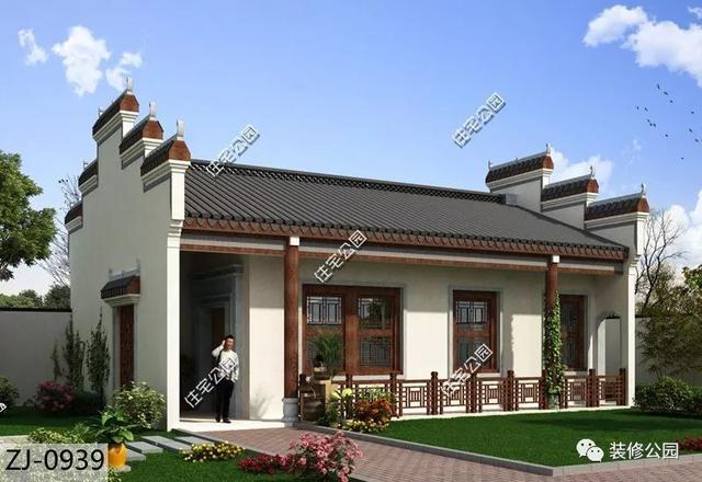 農(nóng)村建房還是中式最好看，派平層自建住宅也能秒殺洋別墅！