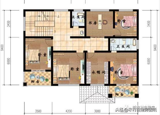 進(jìn)深只有9米怎么設(shè)計農(nóng)村自建房？這5款農(nóng)村別墅，一層二層三層都有