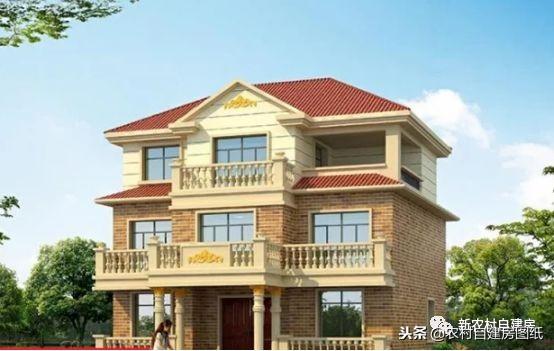 進(jìn)深只有9米怎么設(shè)計農(nóng)村自建房？這5款農(nóng)村別墅，一層二層三層都有