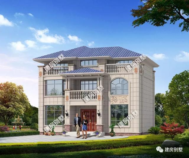 12×10.9米農(nóng)村三層別墅設(shè)計方案，衣物晾曬空間處理得非常巧妙