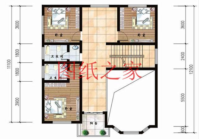11x11米經(jīng)典二層別墅，精致漂亮、溫馨舒適，25萬就能建好！