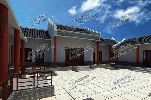 最美的農(nóng)村一層中式四合院，武漢黃總蓋完這套別墅，全村人都羨慕！