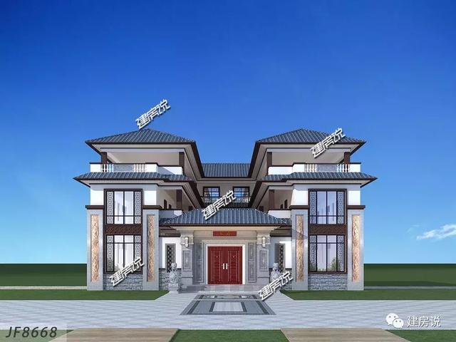 蓋了這棟中式別墅，全村都羨慕我，鄰居天天來參觀