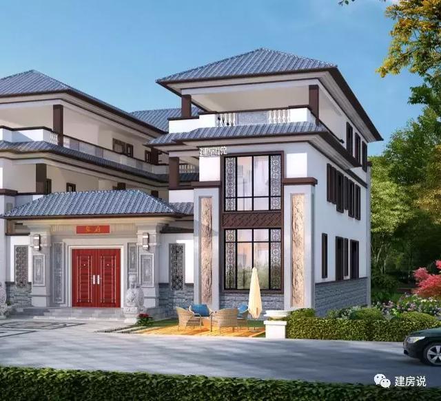 蓋了這棟中式別墅，全村都羨慕我，鄰居天天來參觀