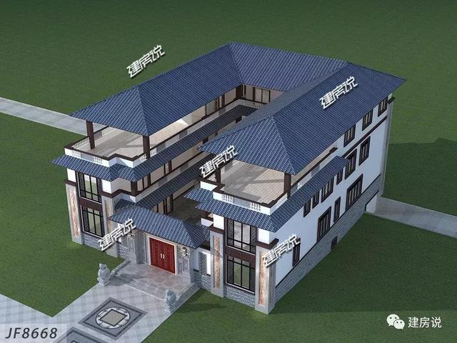 蓋了這棟中式別墅，全村都羨慕我，鄰居天天來參觀