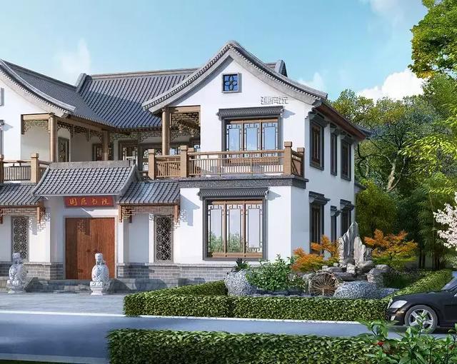 最漂亮的農(nóng)村自建別墅，傳統(tǒng)四合院，真是美極了