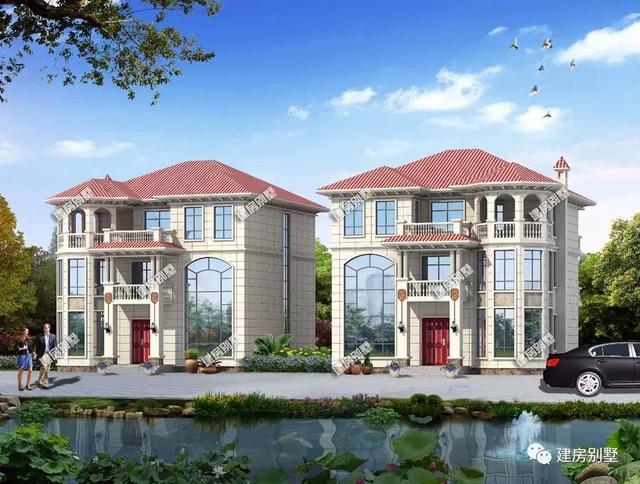 13X14.15米聯(lián)排別墅，豪華住宅還帶地下室，奢華又有品位