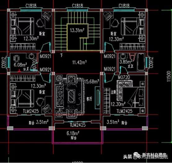家里人多先別慌，這5款多臥室二層別墅設(shè)計(jì)圖，親戚再多也不怕