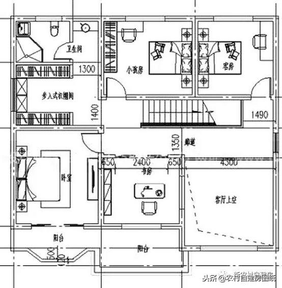 家里人多先別慌，這5款多臥室二層別墅設(shè)計(jì)圖，親戚再多也不怕