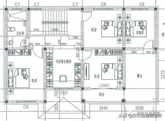 家里人多先別慌，這5款多臥室二層別墅設(shè)計(jì)圖，親戚再多也不怕