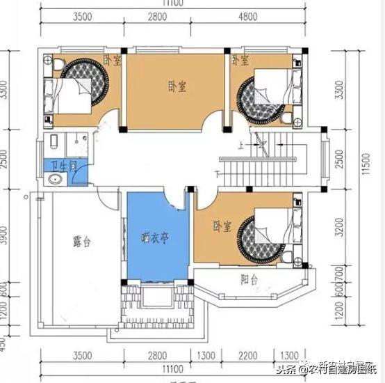120平宅基也能建三層小洋樓，氣勢不遜色大別墅，大家看了都羨慕