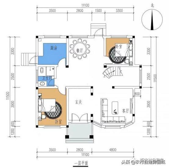 120平宅基也能建三層小洋樓，氣勢不遜色大別墅，大家看了都羨慕
