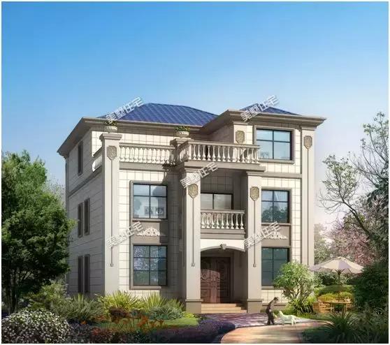 6套帶挑空客廳的簡歐風農(nóng)村別墅設(shè)計，建好就是村里地標