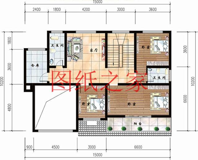 3套15X10米的二層小別墅，造價(jià)只要25萬(wàn)元，省錢又實(shí)用！