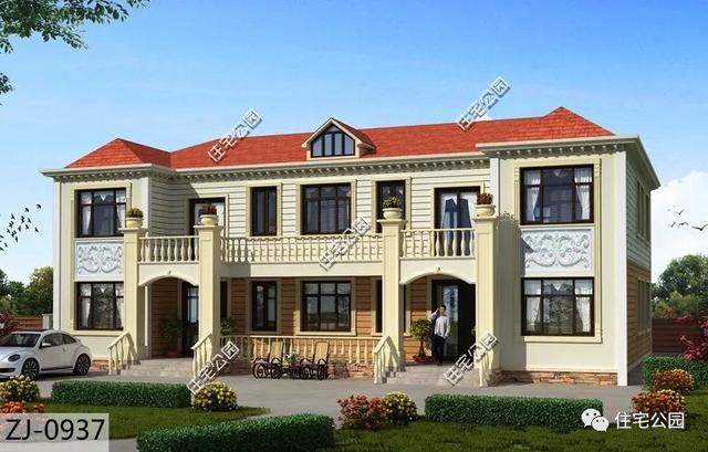 農(nóng)村兄弟建雙拼別墅，輪流孝敬父母，一家和和美美的！