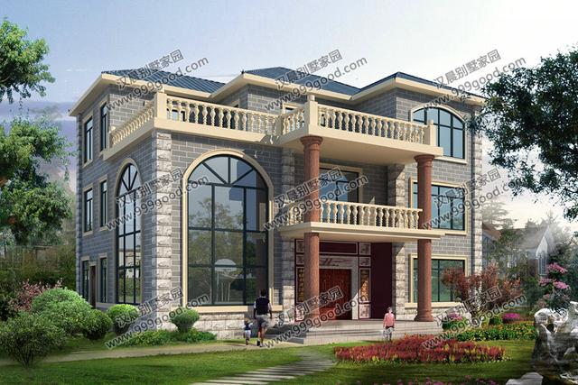 別墅建成之后比效果圖還好看！14.1X11.3米才40萬真是優(yōu)秀！