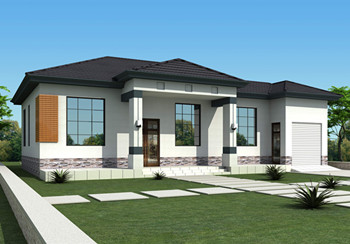 18萬農(nóng)村自建一層別墅設(shè)計圖，美觀大方，帶車庫