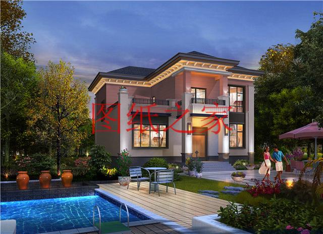 5套開(kāi)間12米的二層別墅，戶型方正實(shí)用，人人都喜歡！