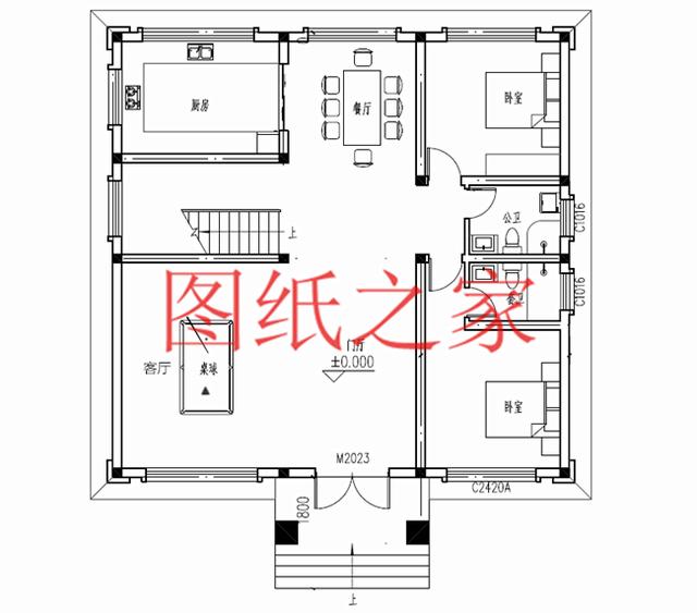 5套開(kāi)間12米的二層別墅，戶型方正實(shí)用，人人都喜歡！
