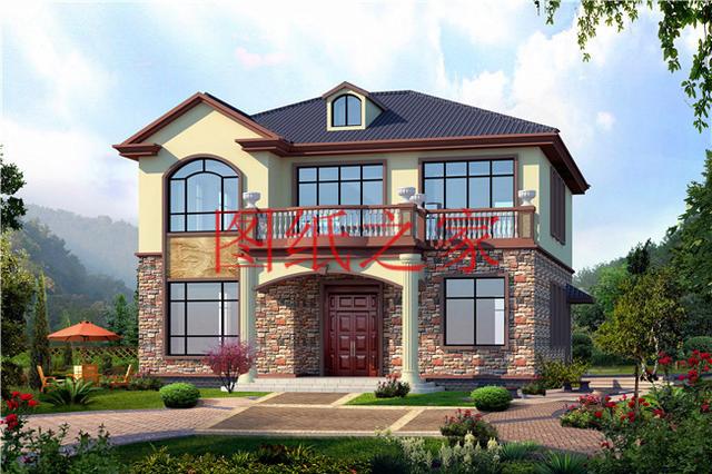 5套開(kāi)間12米的二層別墅，戶型方正實(shí)用，人人都喜歡！