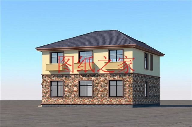 5套開(kāi)間12米的二層別墅，戶型方正實(shí)用，人人都喜歡！