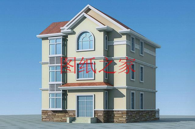 136平米三層別墅，12米X12米方正戶型，一大家子都能住在一起！