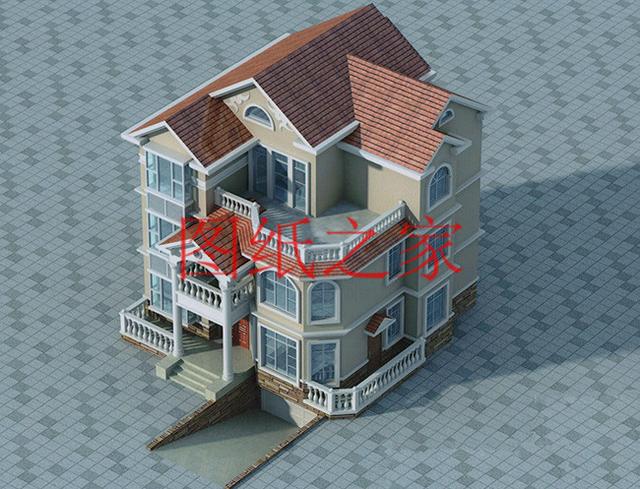 136平米三層別墅，12米X12米方正戶型，一大家子都能住在一起！