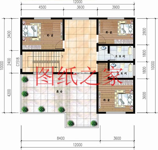 12X10米三層別墅，只要35萬就能建好，實(shí)用又有面子！