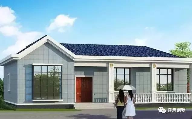 給爸媽養(yǎng)老建的一層小別墅，第一棟只有一百多平，造價也不高