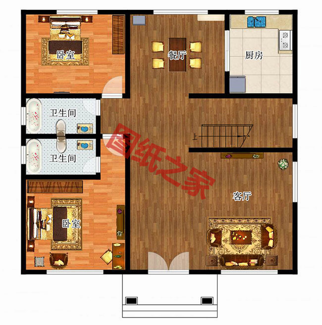 農(nóng)村自建20萬二層小樓圖，看著舒心，住著舒服！