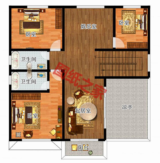 農(nóng)村自建20萬二層小樓圖，看著舒心，住著舒服！