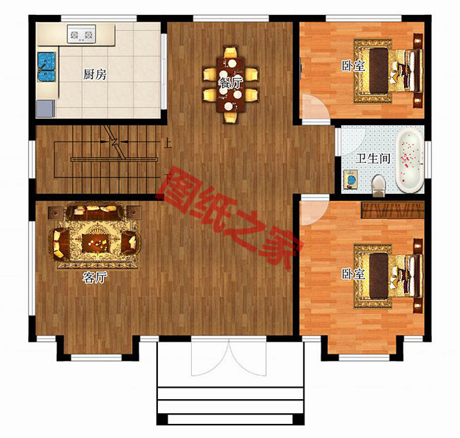 農(nóng)村自建20萬二層小樓圖，看著舒心，住著舒服！