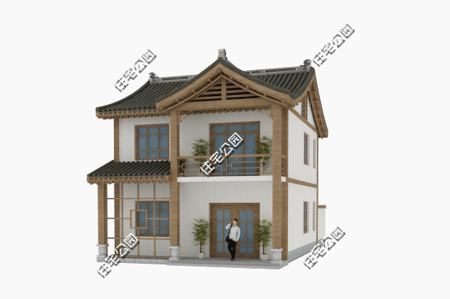 見多了農(nóng)村自建的中式別墅，不如換個(gè)口味，這套日式讓你眼前一亮