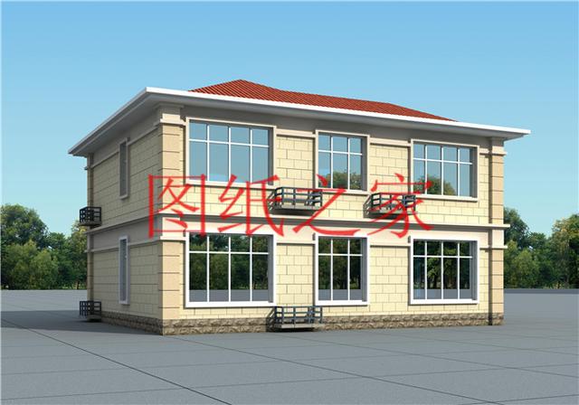 占地130平米左右的農(nóng)村二層別墅，造價只要25萬，經(jīng)濟又實惠！