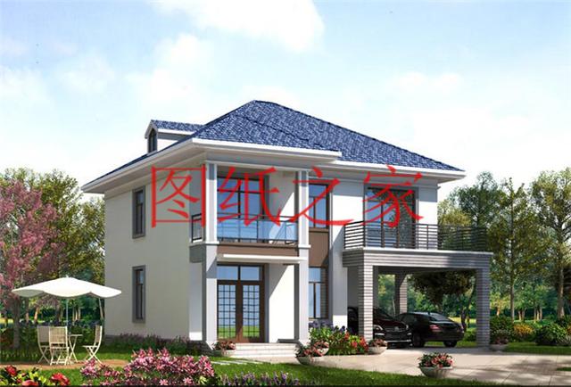 占地130平米左右的農(nóng)村二層別墅，造價只要25萬，經(jīng)濟又實惠！