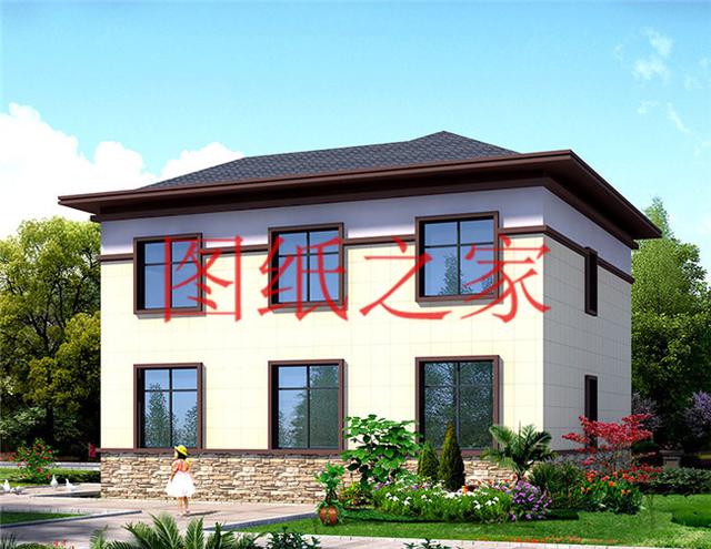 占地130平米左右的農(nóng)村二層別墅，造價只要25萬，經(jīng)濟又實惠！