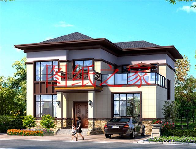 占地130平米左右的農(nóng)村二層別墅，造價只要25萬，經(jīng)濟又實惠！