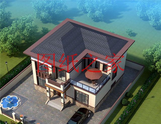 占地130平米左右的農(nóng)村二層別墅，造價只要25萬，經(jīng)濟又實惠！