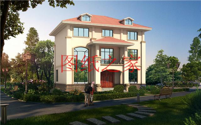 12X12米農(nóng)村三層別墅，經(jīng)典大氣又實(shí)用，這樣的設(shè)計(jì)你喜歡嗎？