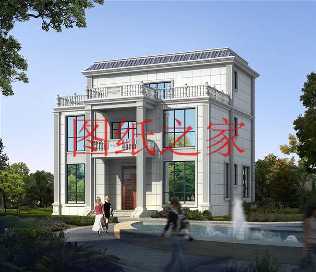 12X12米農(nóng)村三層別墅，經(jīng)典大氣又實(shí)用，這樣的設(shè)計(jì)你喜歡嗎？