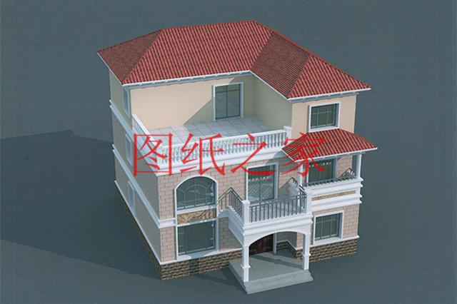 12X12米農(nóng)村三層別墅，經(jīng)典大氣又實(shí)用，這樣的設(shè)計(jì)你喜歡嗎？