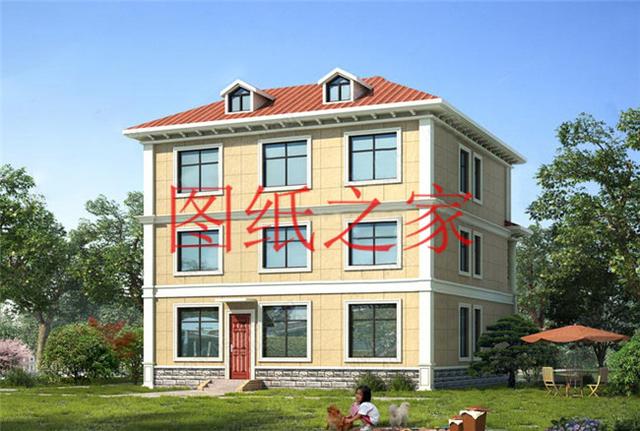 120平米的農村三層別墅，造價30萬左右，喜歡就帶回家建房吧！