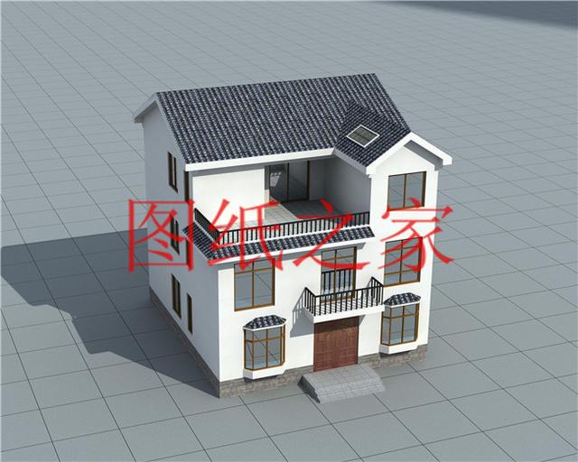 120平米的農村三層別墅，造價30萬左右，喜歡就帶回家建房吧！