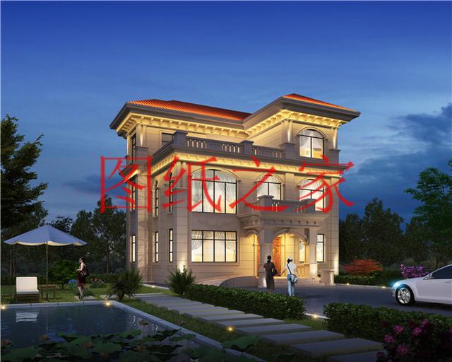 120平米的農村三層別墅，造價30萬左右，喜歡就帶回家建房吧！