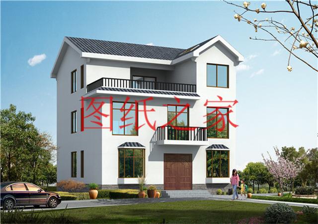 120平米的農村三層別墅，造價30萬左右，喜歡就帶回家建房吧！